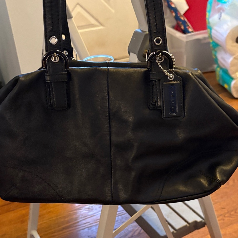 Coach SoHo Navy Leather Handbag Syle F1173-F17220